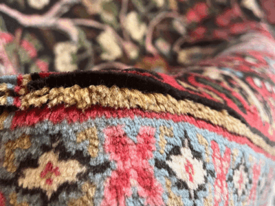 Handmade Persian rug, woven with wool..