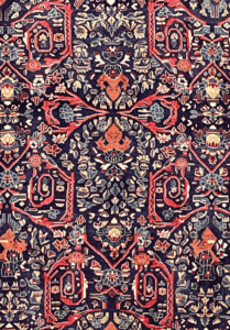 Moustofi pattern, Sarouk rug