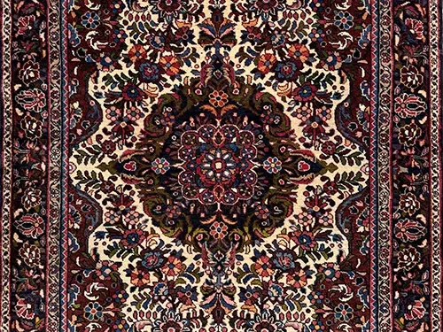 Detail of a Classic Design Persian Rug